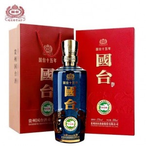 茅台镇白酒 国台15年礼盒500mL收藏酒正宗酱香型白酒