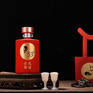 贵州白酒厂家 大国古酱 酱香型 500ML×6 红将 贴标定制 礼盒装
